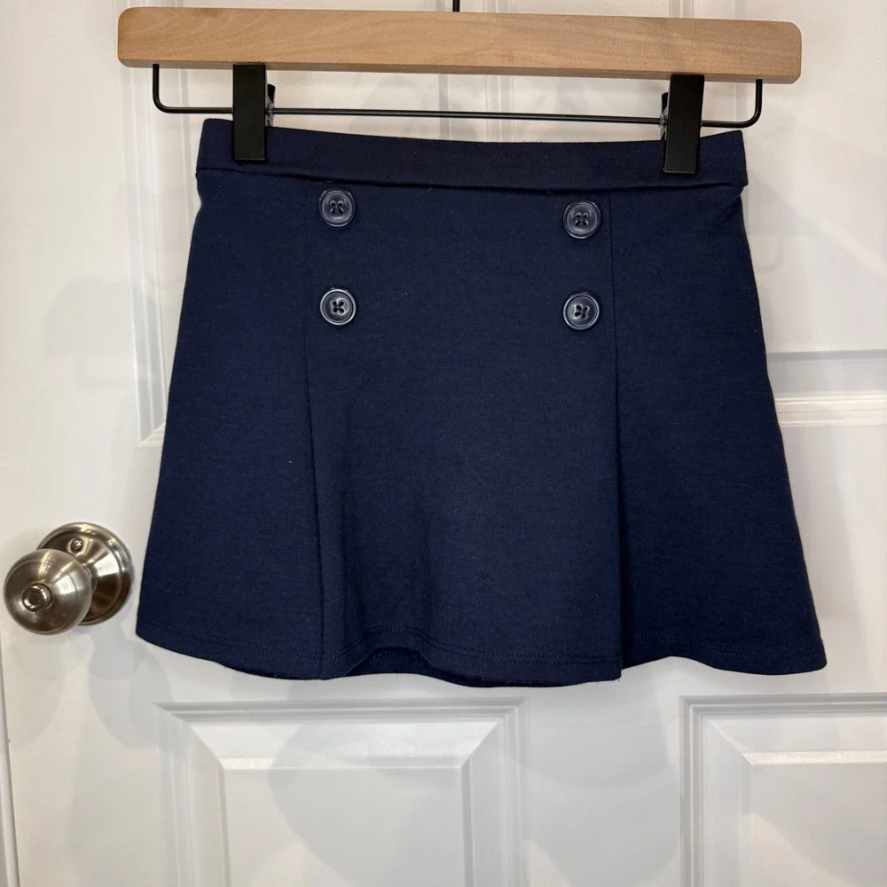 The Childrens Place Girls Navy Blue Nautical Button Front Skort Size‎ 5T